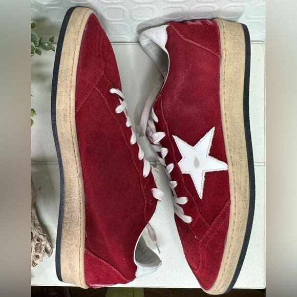 Golden Goose Red Ball Star Sneakers Size 12 - Picture 8 of 13